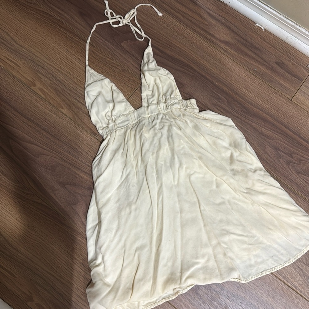 brandy melville halter mini dress